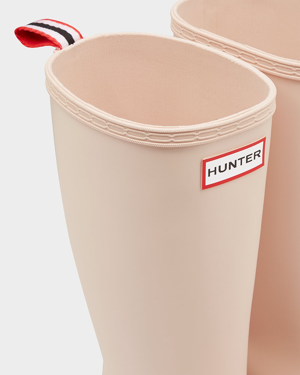 Botas Play Hunter Feminina Cinzentas Rosa/Cinzentas Vermelhas - Original Tall Speckle Rain - 84PMOKE